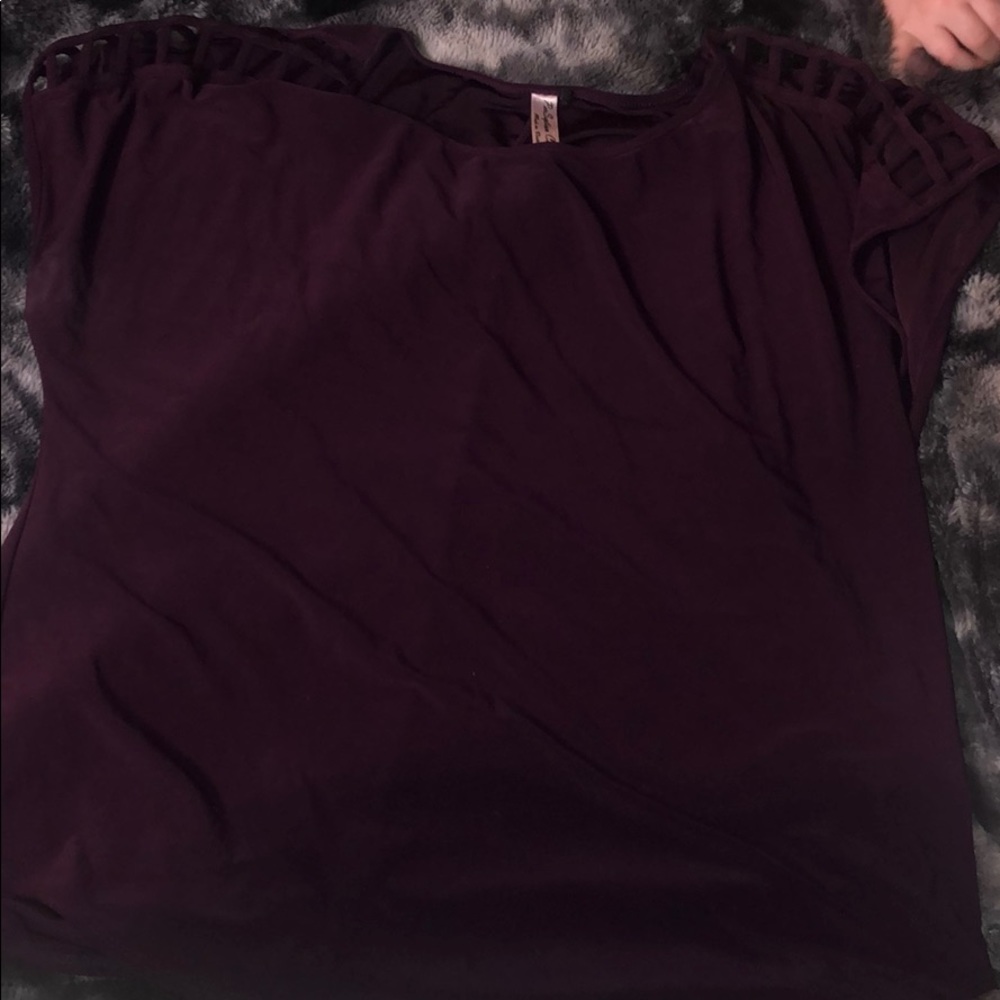 Dark purple shirt